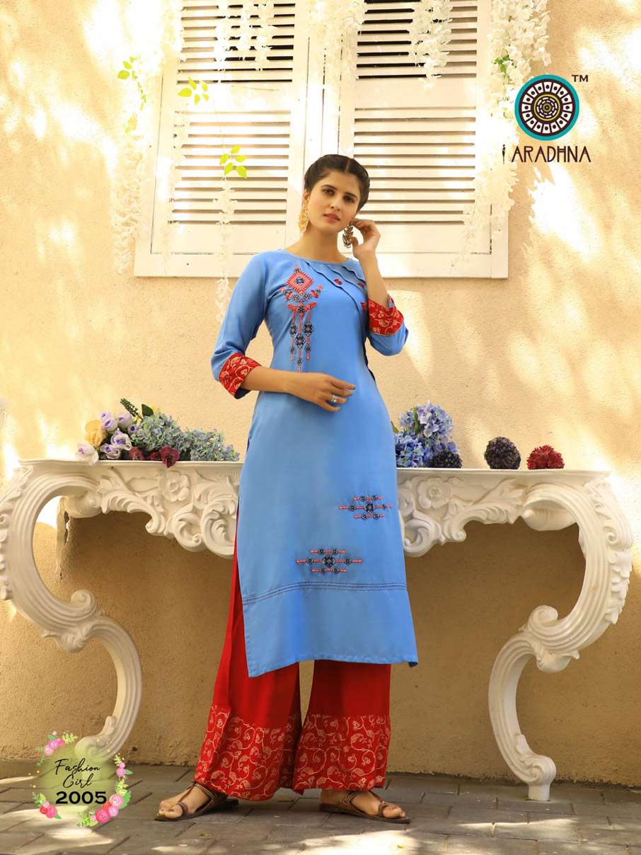 Fashion Girl Vol-2 Embroidery Print Kurti Set Fashion Girl Vol-2 Embroidery Print Kurti Set